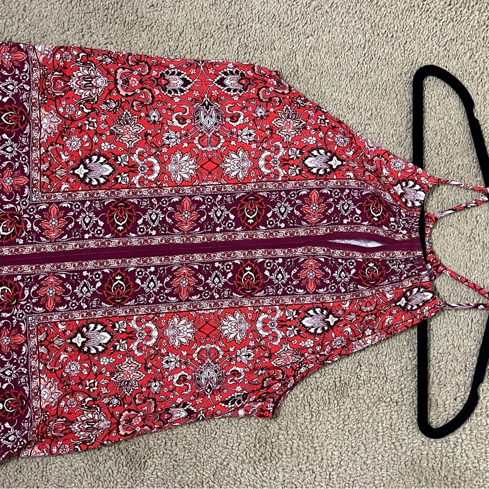 Red and Purple Women's Tank Top